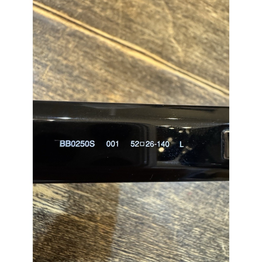 BALENCIAGA BB250S 001‎ BLACK GREY CAT EYE SUNGLASSES. 52 mm - Picture 8 of 13